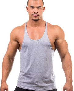 T-shirts de sport personnalisés en gros, logo personnalisé, salle de sport, fitness, entraînement, course à pied, débardeur de musculation pour hommes - Product Image 1