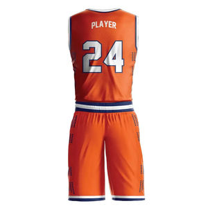 Sublimación de alta calidad Hombres Deportes Kit de baloncesto personalizado Uniforme de baloncesto deportivo personalizado en talla grande - Product Image 2