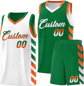 Conjunto de Uniforme de Baloncesto Reversible, Transpirable y de Secado Rápido, Camiseta de Malla de Doble Capa y Pantalones Cortos para Juegos Competitivos, Prácticas y Equipos - Product Image 5