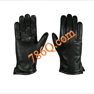 Guantes tácticos de cuero resistentes para hombre y mujer, guantes tácticos de dedo completo para nieve y frío - Product Image 1