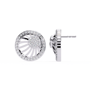 Boucles d'oreilles en diamant jaune naturel de luxe 0.38ct or rose blanc certifié IGI pour les bijoux de fête d'anniversaire de mariage pour les femmes - Product Image 4