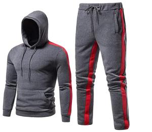 ชุดออกกำลังกายของผู้ชายแบบปรับแต่งได้ชุดวอร์มผ้าฝ้าย100% ระบายอากาศได้ดีแห้งเร็วไซส์ใหญ่เสื้อผ้าฤดูหนาว - Product Image 1