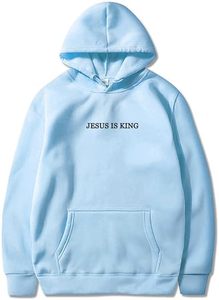 Jesus Is King Hoodie Christian Faith Sudaderas Regalo Hombre Mujer Pullover Tops Streetwear Regalo - Product Image 2