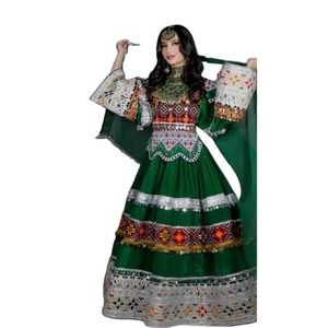 Latest Traditional Afghan Kuchi <strong>Wedding</strong> <strong>Dress</strong> for Women Salwar Kameez Shalwar Party Wear <strong>Elegant</strong> Lace Natural Traditional Ethnic - Product Image 1