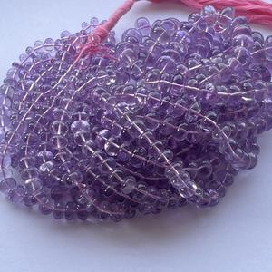 6mm 8mm 10mm Natural Brasil amatista piedra suave Rondelle cuentas hebras a precio de distribuidor al por mayor piedras semipreciosas a granel - Product Image 1