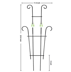 Treillis de plantes de treillis de jardin intérieur antirouille pour plantes en pot fournitures de jardin de fleurs de lierre grimpantes pour Support de plantes d'intérieur - Product Image 4
