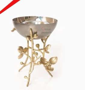 Brûleur Mubkhar et Bakhur en laiton doré dernier cri en acier inoxydable - Product Image 4