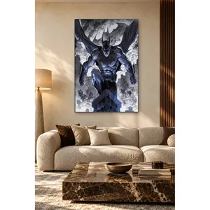 Impression sur toile Fida Batman noir et blanc parmi les nuages - Product Image 1