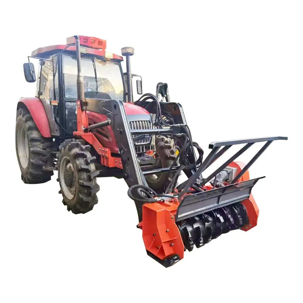 Pelle skid steer tracteur PTO Accessoire Broyeur forestier Broyeurs d'arbres