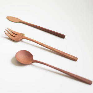 La mejor opción, artículos planos naturales, cubiertos de madera, juego de cubiertos de madera sostenible, el precio más barato de Vietnam - Product Image 3