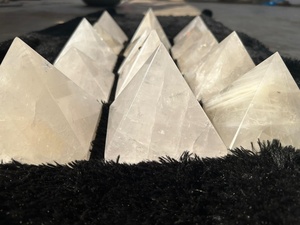 Best Selling Natural <b>Crystal</b> Clear Quartz Pyramid Handcrafted Healing Gemstone for Energy Balancing Chakra Meditation Polished - Product Image 4
