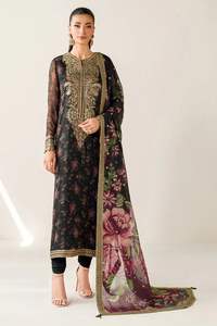 Nouvelle tendance à manches longues Punjabi et broderie pakistanaise femmes coton Salwar Kameez Lawn Suit pour les mariages et les fêtes - Product Image 6