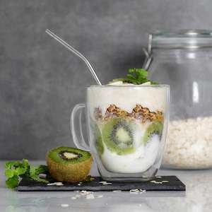 Tazza da Caffè e Tè in Vetro Homvare per Ufficio e Casa, per Bevande Calde e Fredde - Product Image 4