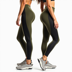 Leggings Dry Fit de cintura alta y pantalones de compresión para mujer, ajuste cómodo elástico para correr, Fitness y entrenamiento de gimnasio para mujer - Product Image 3