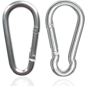 Harga pabrik kualitas tinggi pir berbentuk kait jepret tugas berat klip <span class=keywords><strong>Carabiner</strong></span> DIN5299B baja anti karat 304/316 kait jepret musim semi - Product Image 3
