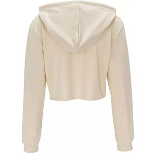 Women Crop Top <b>Hoodies</b> Factory Direct Sales Customized logo Embroidery Printing Pullover <b>Workout</b> Cotton Fleece Woman Hoodie - Product Image 2