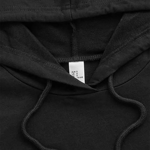 Venta al por mayor de las mujeres suelta Sudadera con capucha de peso pesado Crop Tops Sudadera con capucha letra impresa hombro de talla grande Crop sudaderas con capucha - Product Image 4