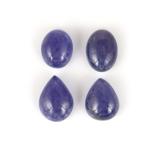 Tanzanita Azul Natural en Cabujón, Gema Suelta de Forma Ovalada de Pera, Alta Calidad, Certificada por Terceros - Product Image 1