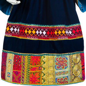 Banjara Tribal Ethnic Afghani Dress Best Quality Contrast Color <b>Ankle</b> Length Long Sleeve Vintage Casual Modern Customizable - Product Image 4