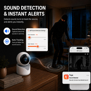 Caméra de sécurité intérieure WiFi Tuya 5MP avec détection PIR, suivi automatique, audio bidirectionnel, vision nocturne, prise en charge <span class=keywords><strong>ONVIF</strong></span> - Product Image 3