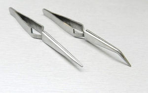 Pinces inversées à action inversée, pinces à verrouillage croisé pour bijoutiers et horlogers, outils de précision, pinces inversées par Surgiright - Product Image 2