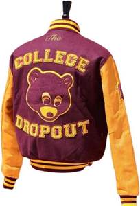 Chaqueta Bomber Universitaria Estilo Letterman para Hombre, Chaqueta Cortavientos Personalizada de Béisbol Universitaria, Bordado Chenille, Parches, Textura de Toalla - Product Image 3