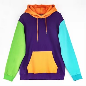 เสื้อฮู้ดแบบสวมหัวบล็อกสีพิมพ์ลายสกรีนได้ตามต้องการ - Product Image 1