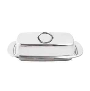 Plat à beurre en acier inoxydable, finition argentée, articles de cuisine, vaisselle, plats et assiettes, rangement pour plats et assiettes - Product Image 5