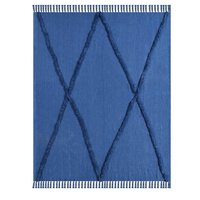 Plaid de luxe écologique 100 % coton tufté tricoté à franges style bohème marocain avec pompons pour salon