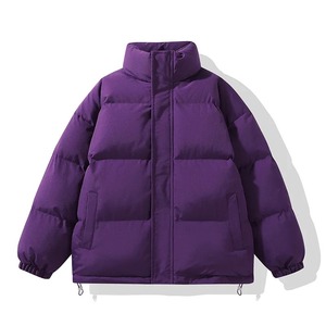 Chaqueta acolchada para hombre, Parkas gruesas de felpa, chaqueta con cuello levantado, abrigo para hombre, abrigo grueso cálido de invierno con cremallera, Abrigo acolchado para hombre - Product Image 2