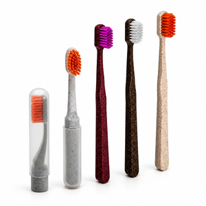 Surtido de Cepillos de Dientes Sostenibles de Cuatro Piezas - Cuidado Bucal Brasileño Sostenible para Venta al por Mayor - Product Image 3