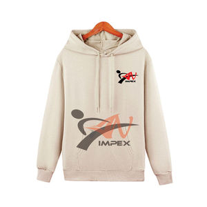 คุณภาพสูงที่กําหนดเองการพิมพ์โลโก้ผู้ชายเสื้อสวมหัว Hoodie วัสดุที่กําหนดเองยืดหยุ่นผู้ชายเสื้อสเวตเตอร์ Hoodie - Product Image 6