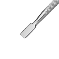 Pousse-cuticules professionnel finition miroir double extrémité en acier inoxydable allemand pour pédicure et élimination des callosités