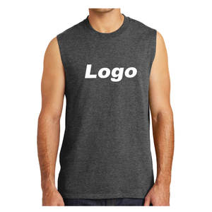 Débardeur élégant Sun Faded Gym Singlet confortable et durable pour l'entraînement et les vêtements décontractés avec décoration de bouton et badge - Product Image 6