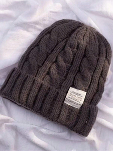 หมวกบีนนี่แจ็คการ์ดใส่ได้ทั้งชายและหญิงสำหรับฤดูใบไม้ร่วงฤดูหนาว - Product Image 2