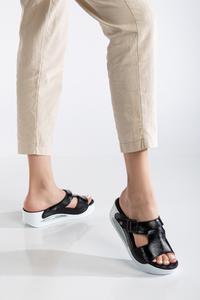 Buckle Patterned Orthopedic Sole <b>Women's</b> Slippers Model - Product Image 4