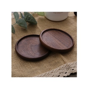 Rounded Modern Style Wooden Coaster Unique design Decoration & Accessories <b>Mats</b> & Pads drink coffee mug coaster customized - Product Image 4