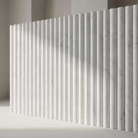 Moulures en marbre blanc moderne, surface lisse cannelée, décoration de bâtiment durable, longueur personnalisée, fabriqué en Turquie