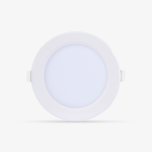 Downlight LED rond 9W à commande vocale en blanc avec diamètre de découpe de 135mm pour l'éclairage de bureau à domicile moderne - Product Image 1