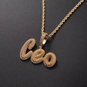 <b>Letter</b> Pendant <b>Necklace</b> with Chain Nautical Style Jewelry for Unisex Use - Product Image 6