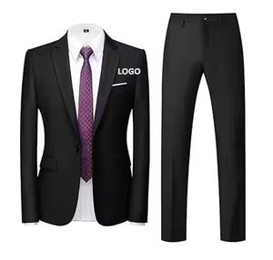 Nuevo y elegante traje de boda a la moda, trajes de negocios para hombre con logotipo personalizado, precio barato, traje de negocios para hombre - Product Image 5