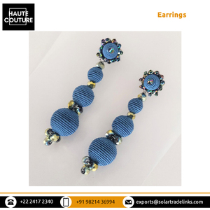 Fabricant indien de boules de cordon de couleur bleue de 8cm de long faites à la main de qualité supérieure pour les acheteurs authentiques au meilleur prix - Product Image 3