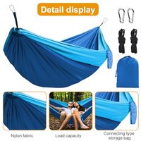 Tragbare, leichte Nylon-Fallschirm-Camping-Hängematte mit Baumgurten – Großbestellungen unterstützt & anpassbar