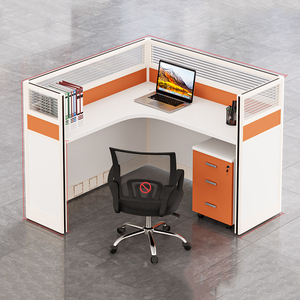 Stylish Modern Wooden Office <b>Desk</b> <b>Workstation</b> Extendable Modular L-Shaped Panel Furniture Home School Hotel Commercial Use - Product Image 5