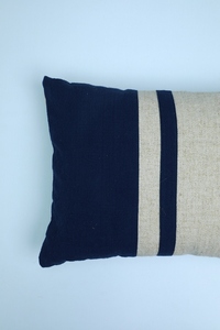 Heavy Cotton Yarn-Dyed 30x50cm <b>Cushion</b> <b>Cover</b> <b>Plain</b> Mix Patch Pattern Customizable Logo for Home Hotels Decorative Pillow Cases - Product Image 4