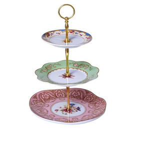 Enamel Finishing Attractive Design Metal <b>Cake</b> <b>Server</b> Luxury Wedding Party Decoration Customized <b>Cake</b> Serving <b>Cake</b> Stand - Product Image 4