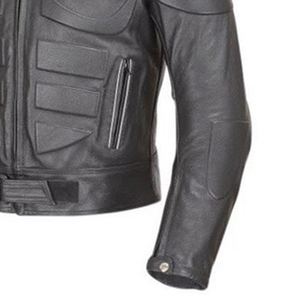 Blouson de moto de sécurité avec panneaux haute visibilité, protection pour la conduite nocturne et tissu résistant aux intempéries. - Product Image 5