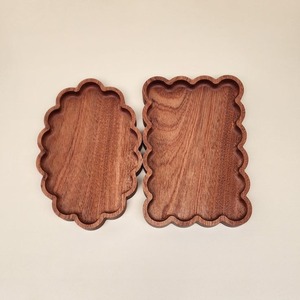 Plateau en bois à bord festonné en forme de coeur plateau en bois de mangue romantique pour collations desserts décor parfait pour les cadeaux et les spéciaux - Product Image 6