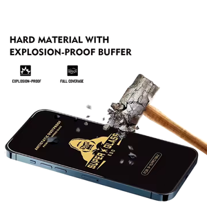 ฟิล์มกันรอยหน้าจอ HD ใส สำหรับ iPhone 16 15 14 Pro Max Plus Super Big ARC ป้องกันไฟฟ้าสถิต อลูมิเนียม กระจกนิรภัย สำหรับ S24 23 - Product Image 3