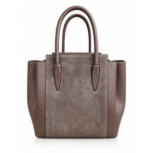 Bolso Estructurado en Gamuza Genuina y Cuero Dollaro - Hecho en Italia - Art. 26150 - Product Image 1